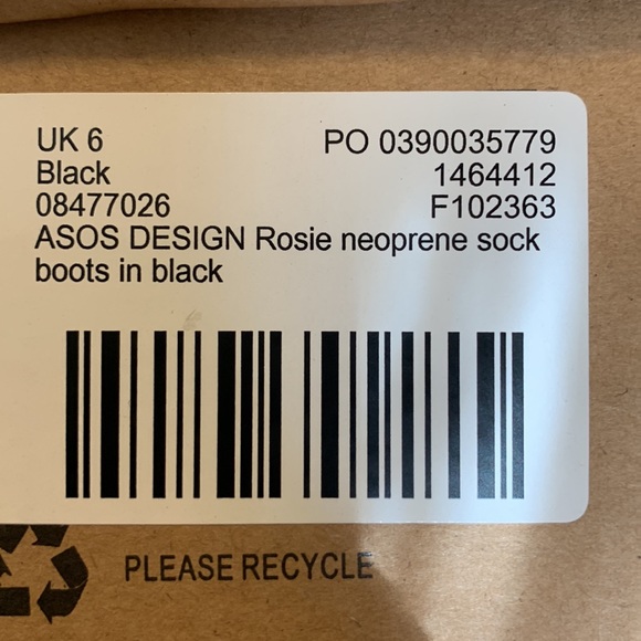 ASOS black sock boot BRAND NEW and never worn. - Picture 7 of 7